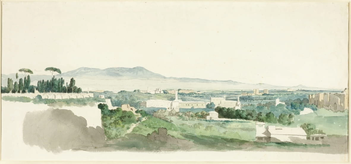 Vista dal Palatino, Roma, con i Colli Albani in lontananza - Art Institute of Chicago